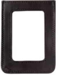 3D Belt Company W60 Black Wallet with Smooth Edge Trim
